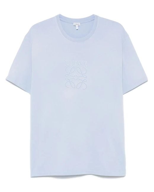 メンズ Loewe アナグラム Tシャツ Blue