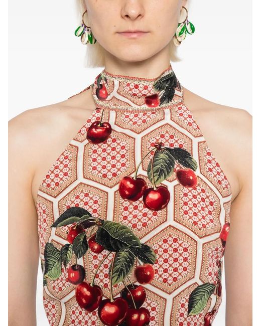 Camilla White Notes From The Road Halter Top