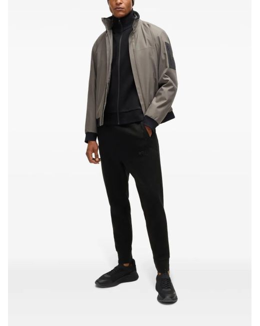Boss Black Drawstring Track Pants for men