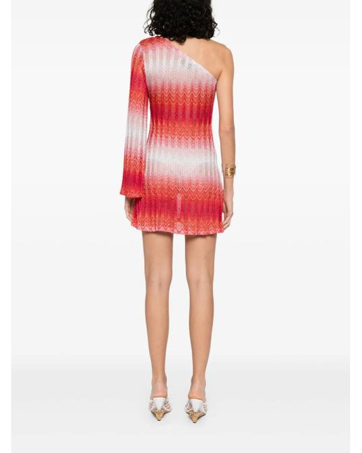 knee length dresses for ladies Knit One-Shoulder Mini Dress