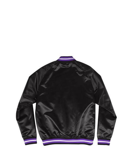 Mitchell & Ness Blue Lightweight Satin Jacket for men