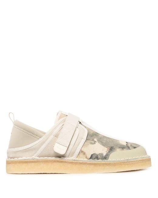 Clarks White Trek Taiyo Slip-On Sneakers for men