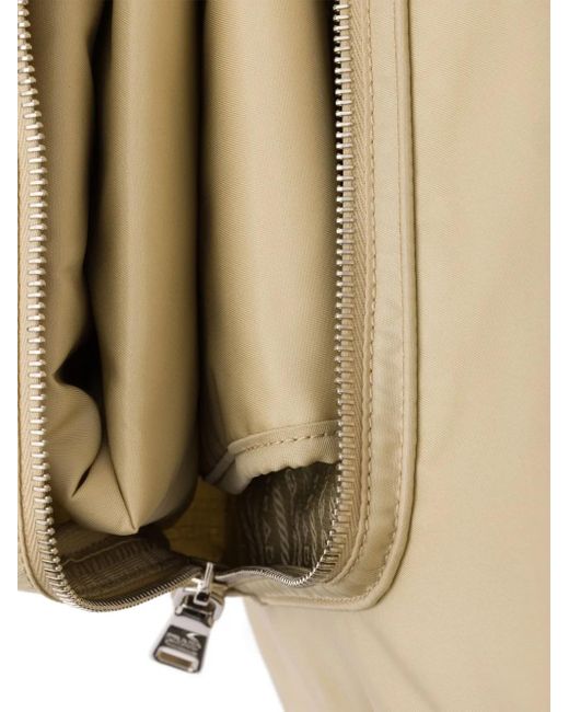 Prada Natural Re-Nylon Brand-Plaque Nylon Baby Bag