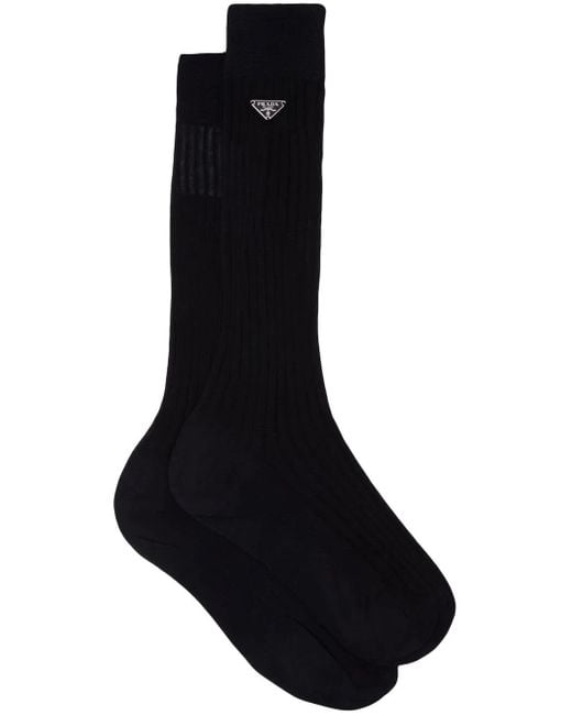 Prada Black Cotton Socks