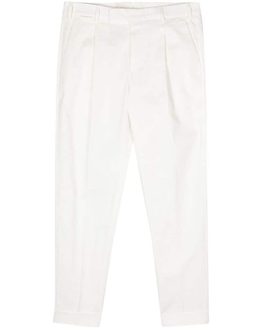 PT Torino White Rebel Cropped Trousers for men
