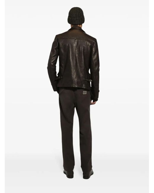 Jersey con parche del logo Dolce & Gabbana de hombre de color Black