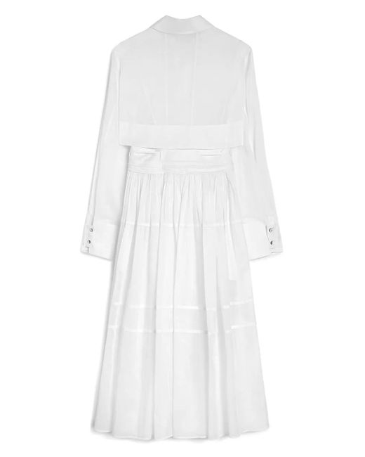 Jil Sander カットアウト シャツドレス White