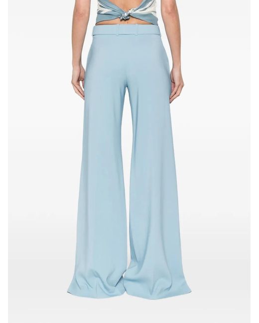 Ermanno Scervino Blue Viscose Elastane Pants
