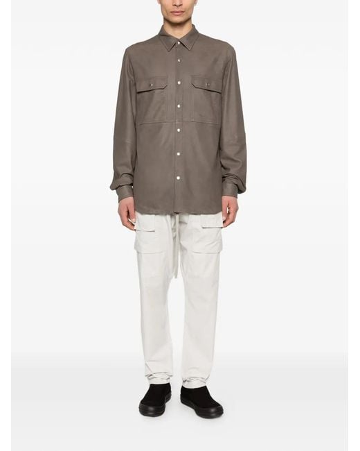 Rick Owens Brown Patch-Pocket Jacket for men