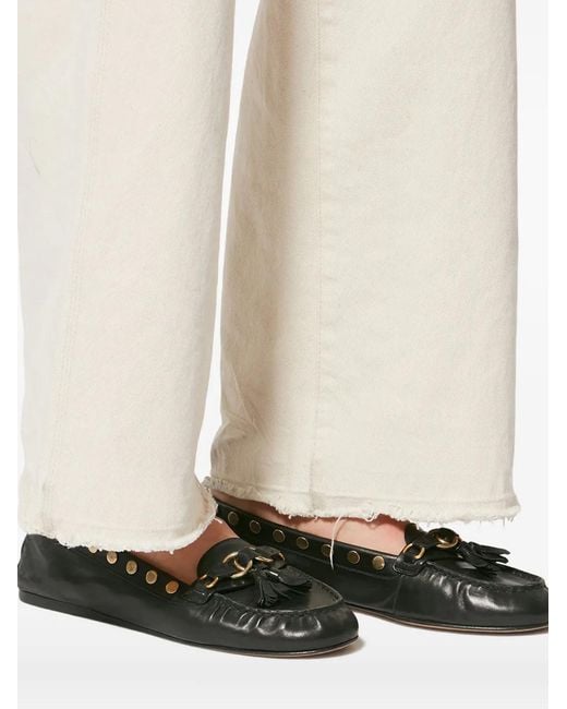 Isabel Marant Black X Faxel Studded Tassel Loafers