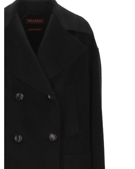 Max Mara Black Double-Breasted Jacket