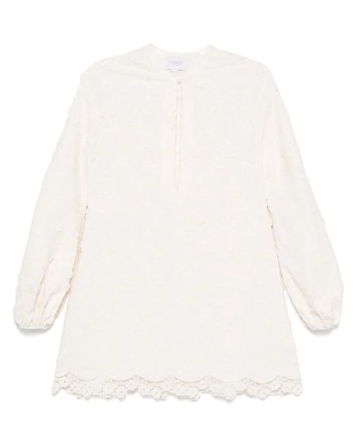 Giambattista Valli フローラル ミニドレス White