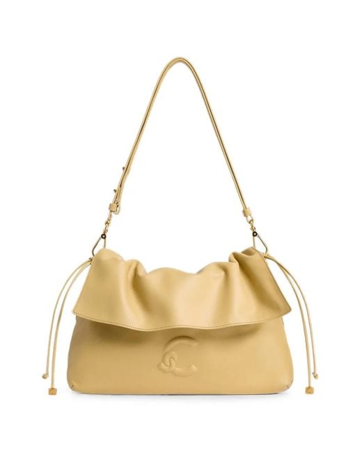 Coccinelle Metallic Small Lidia Logo-Embossed Ruched Shoulder Bag