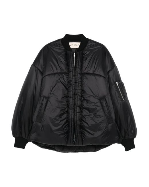 Mordecai Black Zip-Fastening Puffer Jacket