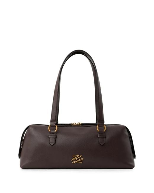 Karl Lagerfeld Black Medium K/Autograph Bowling Bag