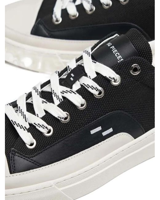 Filling Pieces Black Low-Top Sneakers for men