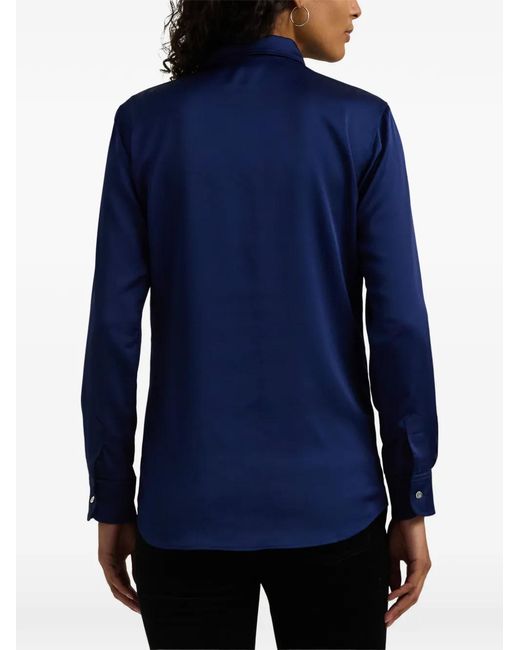 Ralph Lauren Blue Buttoned Long-Sleeve Shirt