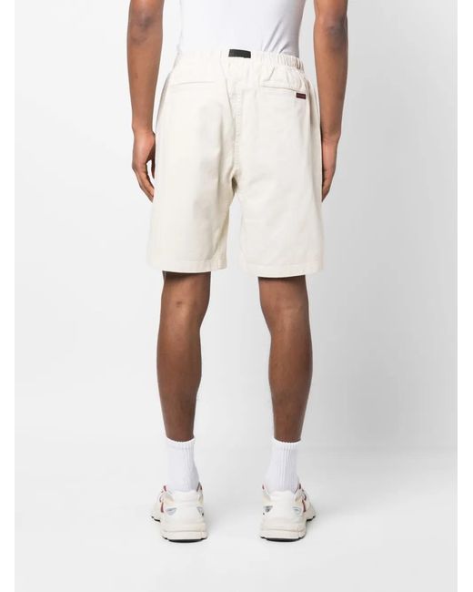 Gramicci White Buckle-Fastening Waistband Shorts for men