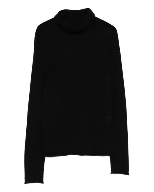 Roberto Collina Black Turtleneck Top