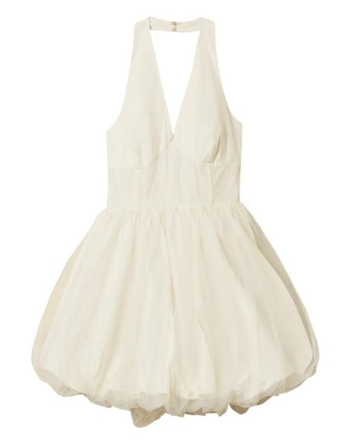 Twinset White Tulle Mini Dress