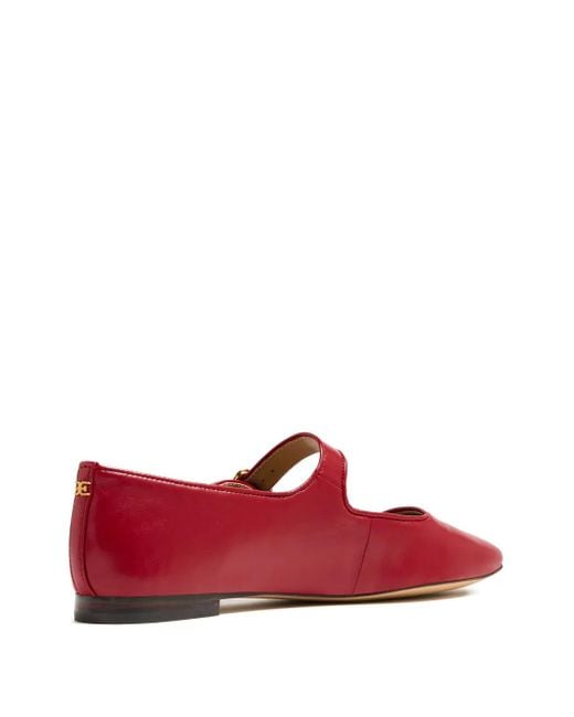 Sam Edelman Red Michaela Buckle-Strap Ballet Flats