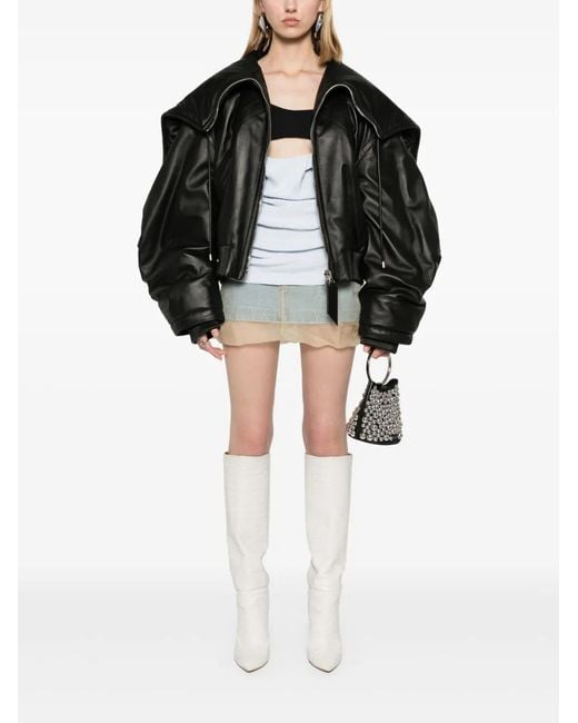 The Attico Black Coats & Jackets