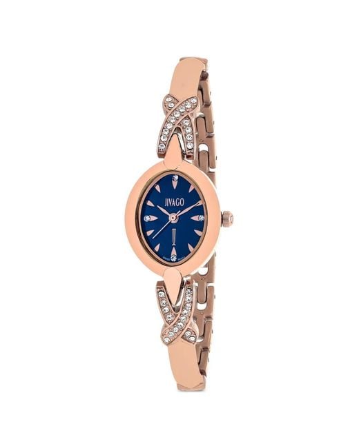 Jivago Blue Via Crystal 20Mm Watch