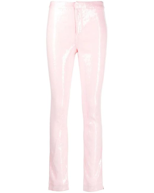 ROTATE BIRGER CHRISTENSEN Pink Rotate Tight Pants