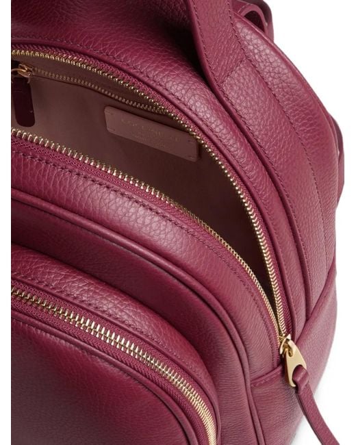 Coccinelle Red Malory Grained-Leather Backpack
