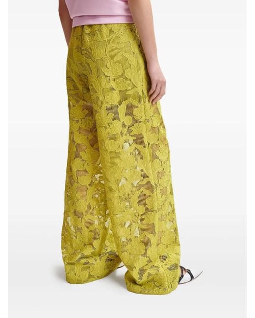 Essentiel Antwerp Yellow Henim Wide-Leg Pants