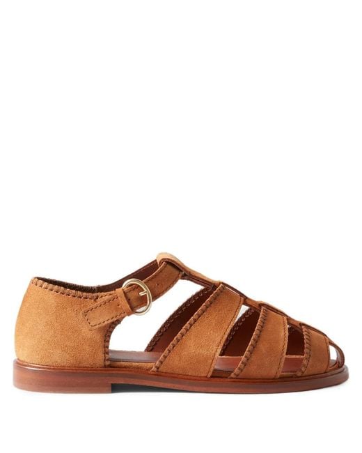 Claudie Pierlot Brown Leather Sandals