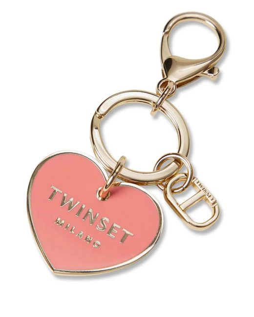 Twinset ロゴ キーホルダー Pink