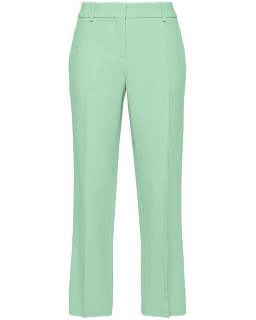 Ermanno Scervino Green Mid-rise Tailored Trousers