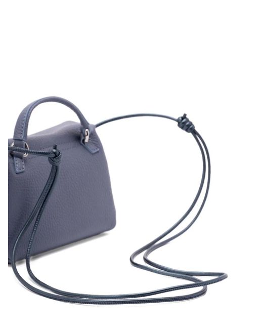 Zanellato Leren Schoudertas Met Studs in het Blue
