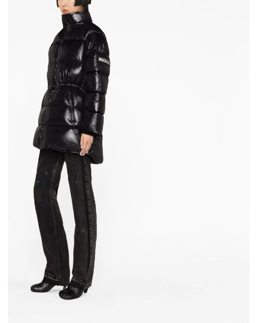 Mackage Black Hooded Puffer Coat