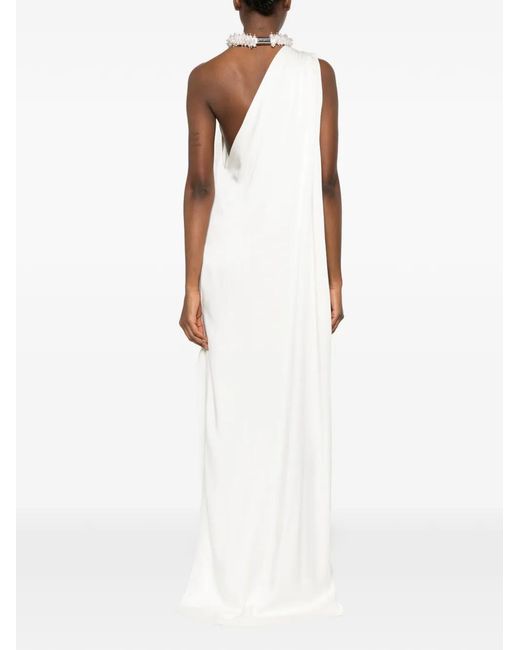 Stella McCartney White One-Shoulder Maxi Dress