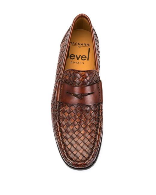 Magnanni Herrera Woven Loafers in Brown for Men | Lyst