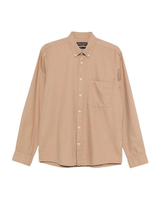 Marc O' Polo Natural Embroidered-Logo Shirt for men