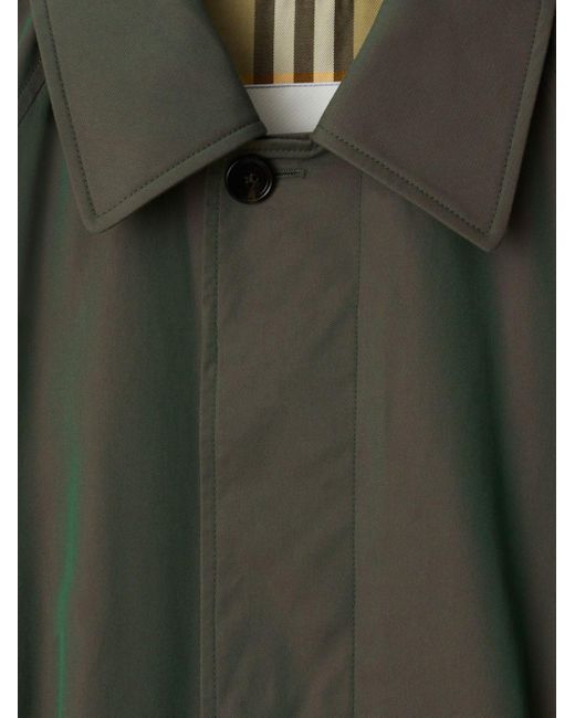Burberry Green Trenchcoat mit schillerndem Effekt