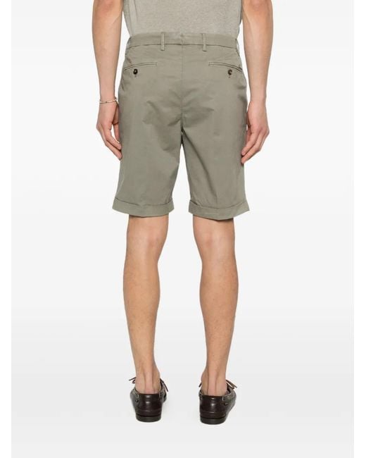 Corneliani Gray Cuffed Shorts for men