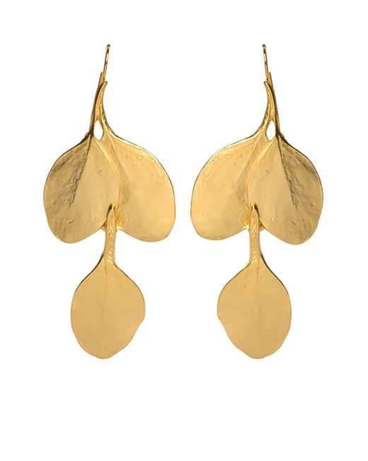 Kenneth Jay Lane Leaf ピアス Metallic