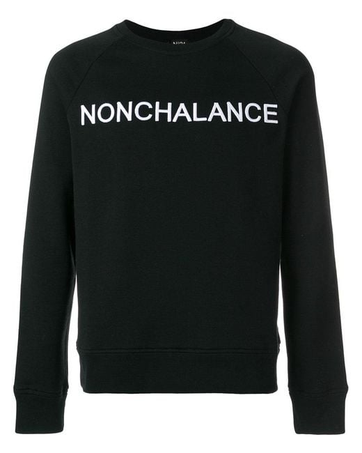 N°21 Black No21 Nonchalance Embroidered Sweatshirt for men