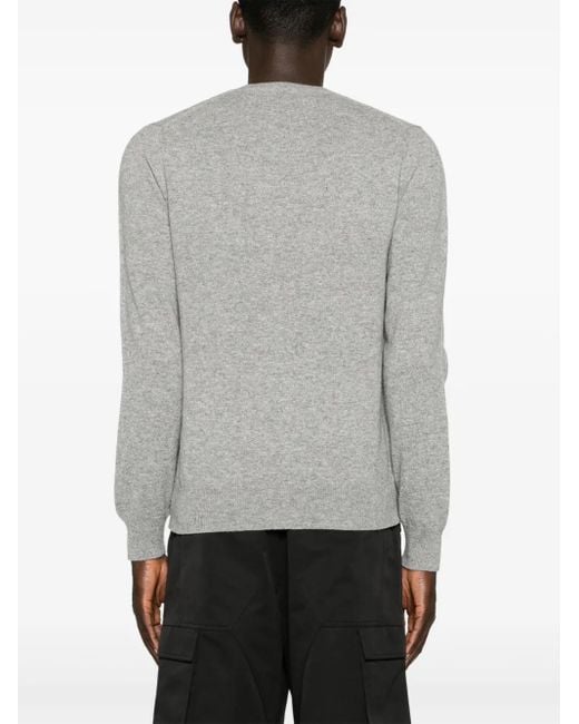COMME DES GARÇONS PLAY Gray Pullover Mit Meliertem Effekt