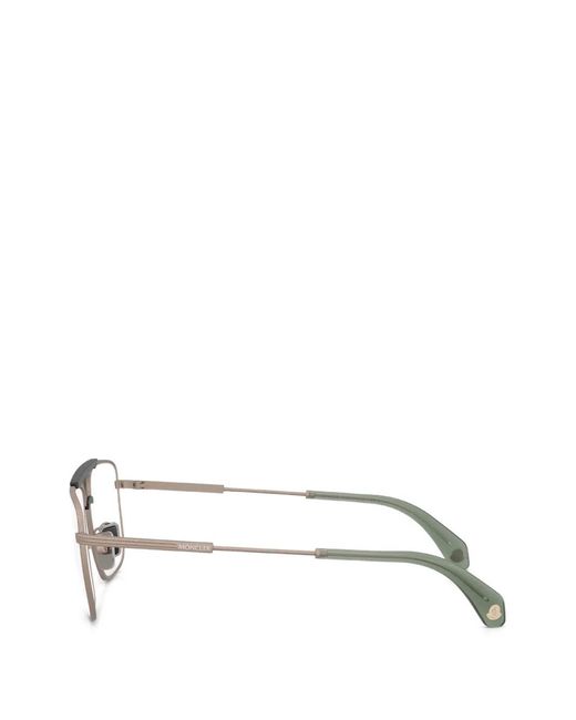 Moncler White Square-Frame Glasses