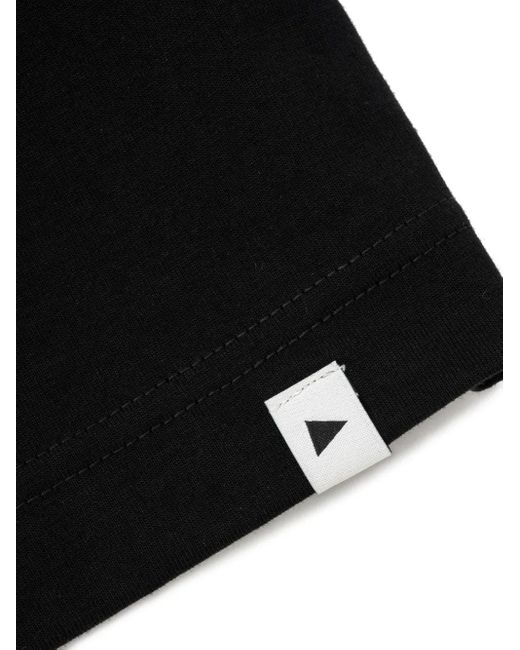 And Wander Black Graphic Stamp T-Shirt for men