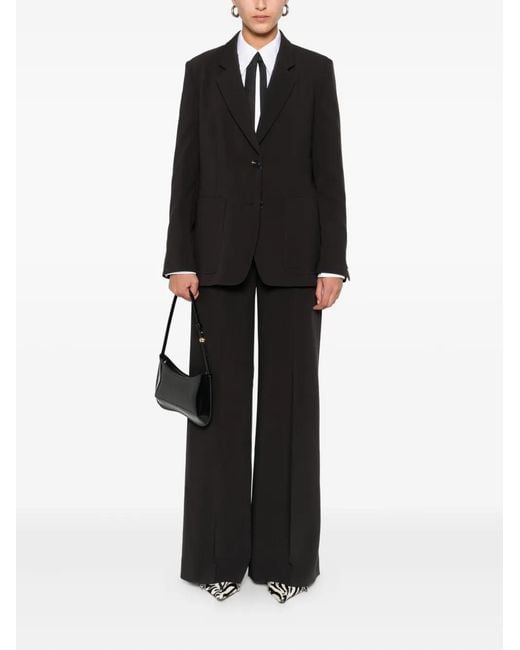 Seductive Black Welt-Pocket Trousers