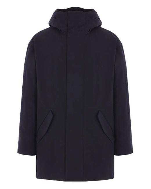 Aspesi Blue Hood Padded Coat for men