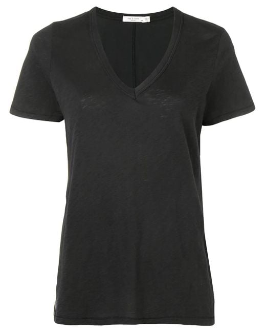 Rag & Bone Black V-Neck T-Shirt