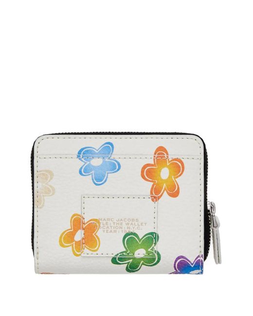 Marc Jacobs Blue Mini The Wild Daisy Compact Wallet