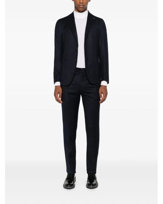 Tagliatore Black Two-Button Tailored Suit for men